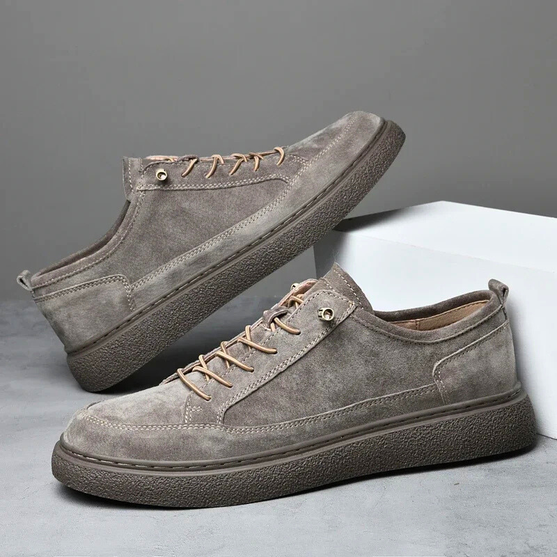Hommes - Baskets en daim - Cuir - Chaussures décontractées élégantes et confortables pour un style raffiné