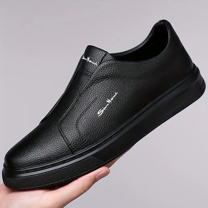 Hommes - Baskets à enfiler en toile - Cuir - Chaussures décontractées confortables pour un style décontracté