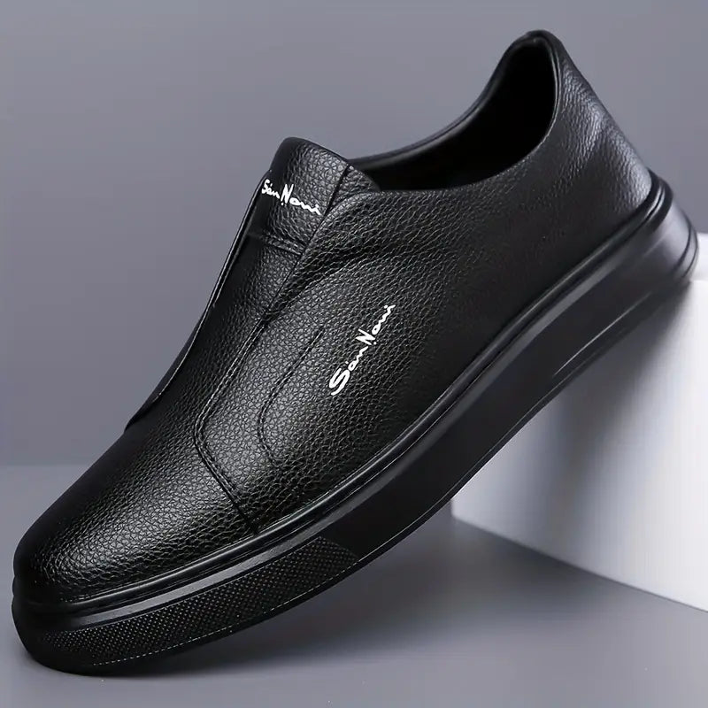 Hommes - Baskets à enfiler en toile - Cuir - Chaussures décontractées confortables pour un style décontracté