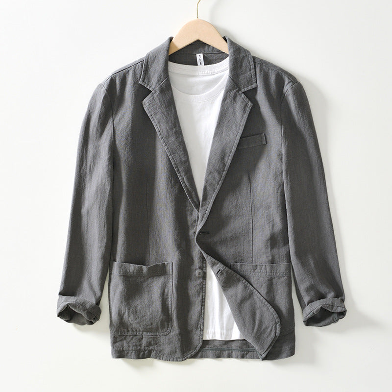 Hommes - Veste blazer - Légère en lin - Vêtements d'extérieur décontractés pour l'été - Mode estivale élégante