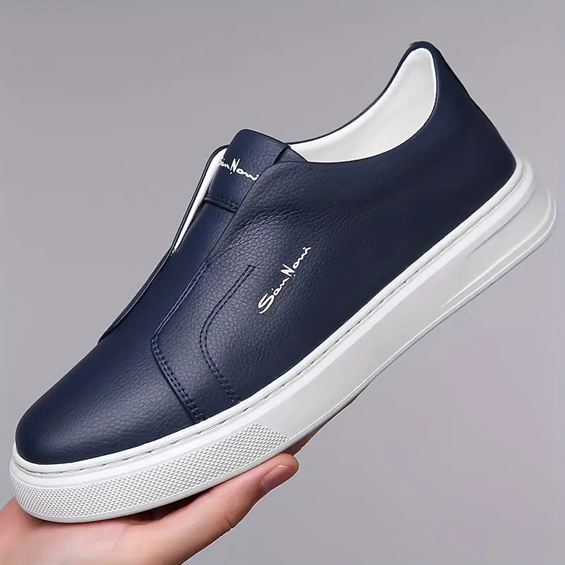 Hommes - Baskets à enfiler en toile - Cuir - Chaussures décontractées confortables pour un style décontracté