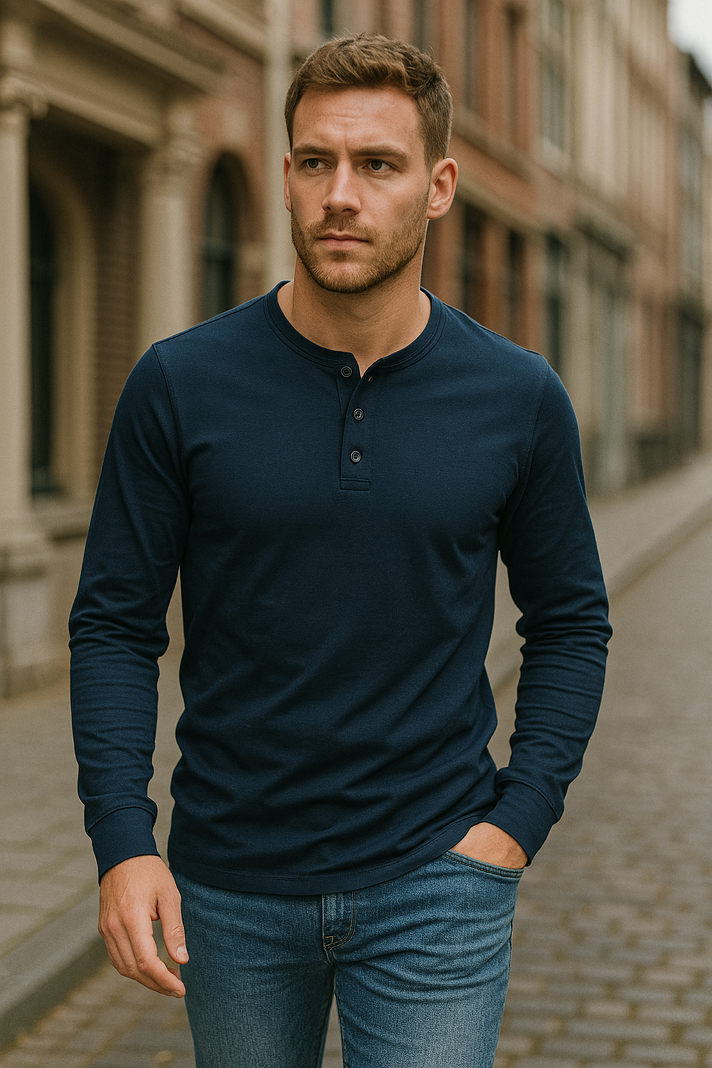 Hommes - Chemise - Coton - Manches longues - Style classique et décontracté pour un look tendance
