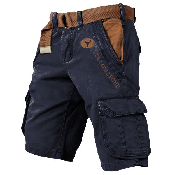 Hommes - Short cargo polyvalent - Tissu léger - Idéal pour les aventures en plein air