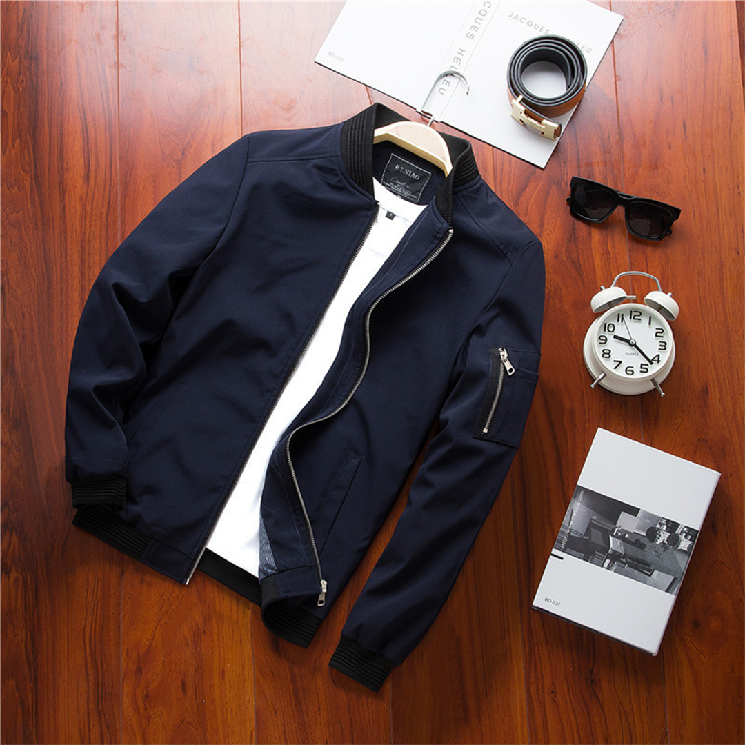 Hommes - Veste d'été légère et élégante - Polyester - Tendance courte pour le printemps/été - Mode masculine