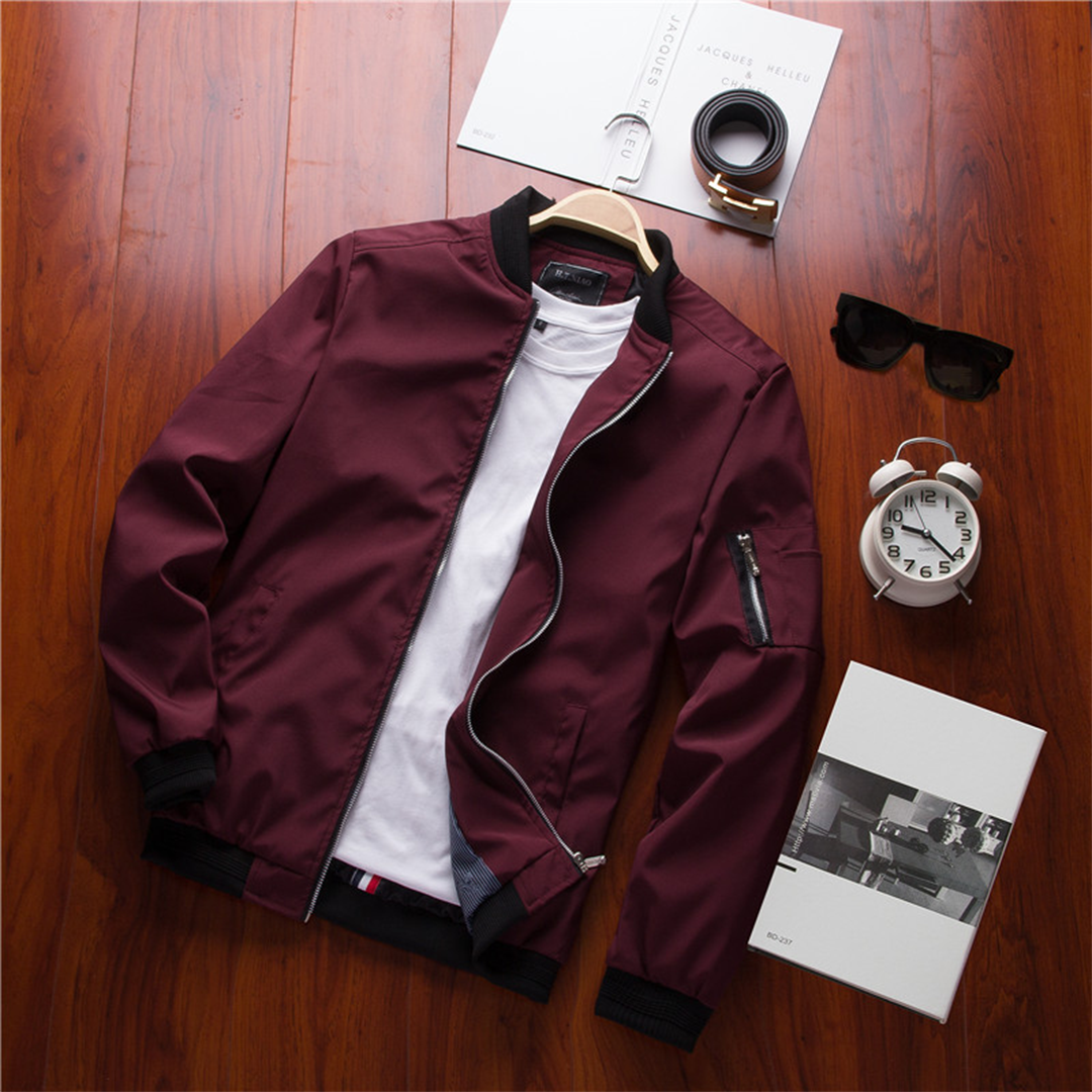 Hommes - Veste d'été légère et élégante - Polyester - Tendance courte pour le printemps/été - Mode masculine