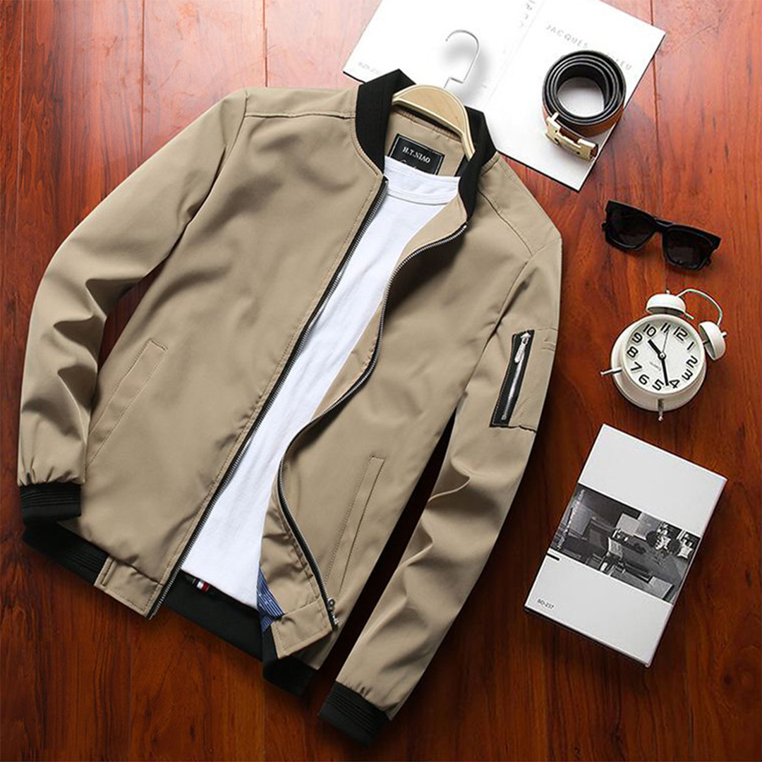 Hommes - Veste d'été légère et élégante - Polyester - Tendance courte pour le printemps/été - Mode masculine