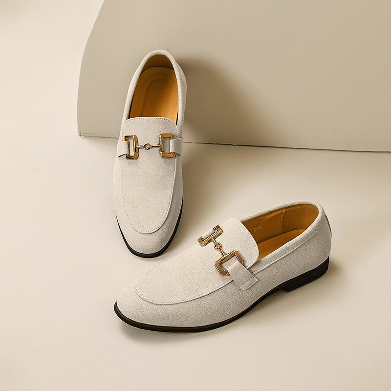 Hommes - Mocassins - Daim - Détail élégant du mors - Chaussures semi-formelles stylées pour un look raffiné