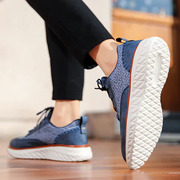 Hommes - Baskets - Cuir - Confortable et tendance - Chaussures décontractées stylées