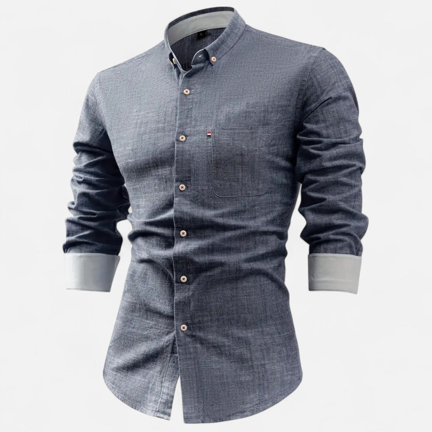 Hommes - Chemise Vintage Classique - Coton Doux - Style Intemporel pour un Look Élégant