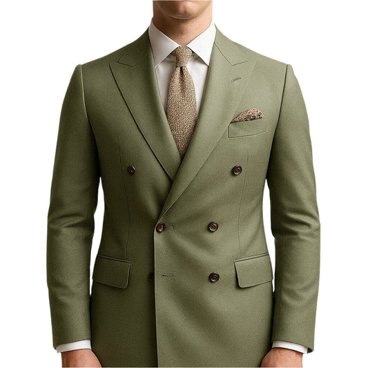 Hommes - Costume de cérémonie à double boutonnage - Tenue en tissu élégant - Idéal pour invités de mariage