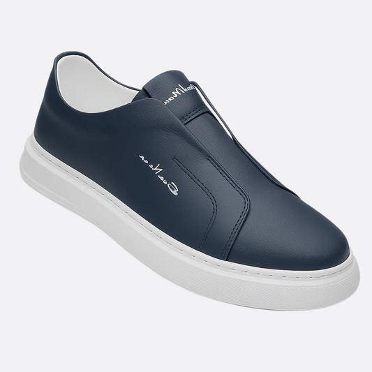 Hommes - Baskets à enfiler en toile - Cuir - Chaussures décontractées confortables pour un style décontracté