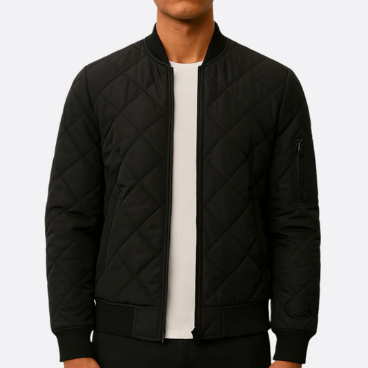 Hommes - Blouson bombardier léger - Tissu durable - Matelassé confort - Veste tendance pour un style décontracté