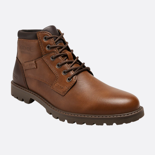 Hommes - Bottes - Cuir - Fermeture à glissière et doublure chaude - Confort hivernal assuré