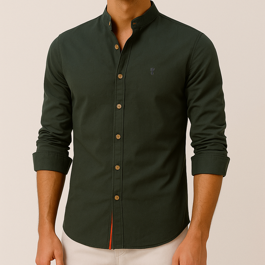 Hommes - Chemise à manches longues - Tissu léger - Boutons élégants - Idéale pour tenues décontractées ou habillées