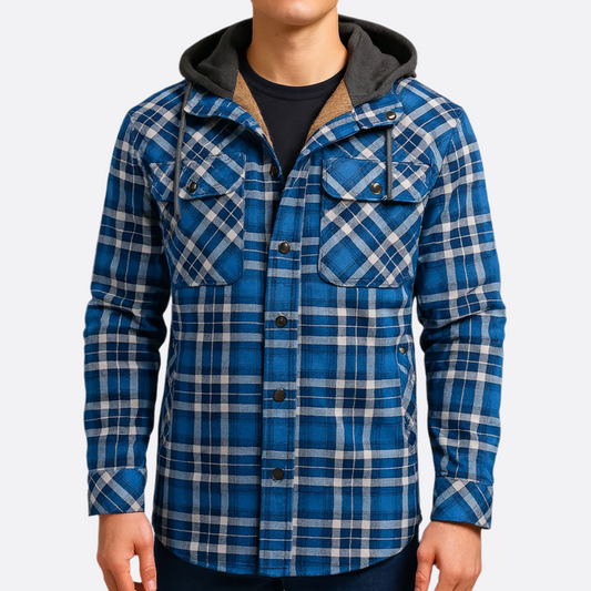Hommes - Hoodie en Flanelle - Coton Robuste - Style Décontracté - Vêtement Confortable