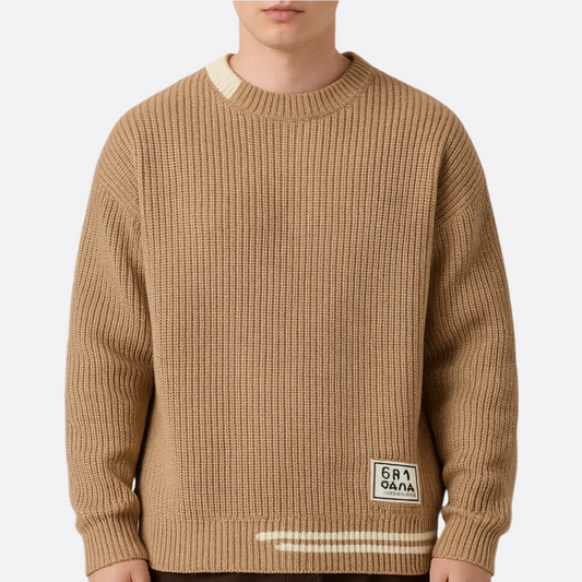 Hommes - Pull à col roulé - Tissu tricoté - Relaxed Fit - Idéal pour un style décontracté et confortable