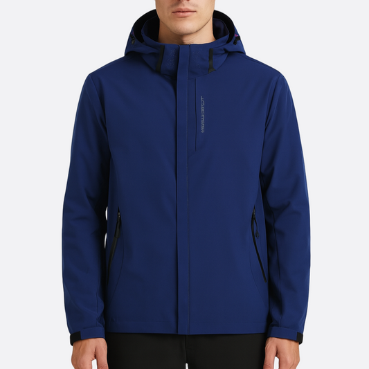 Hommes - Veste Windbreaker - Polyester durable - Imperméable avec Capuche - Protection Contre le Vent