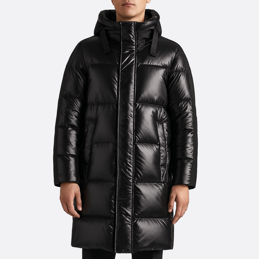 Hommes - Veste en duvet - Capuche - Vêtements d'hiver chauds et confortables - Veste chaude pour l'hiver