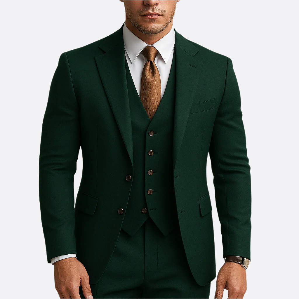 Hommes - Costume 3 pièces - Tissu durable - Simple boutonnage - Elegant Formalwear Set