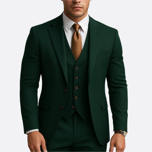 Hommes - Costume 3 pièces - Tissu durable - Simple boutonnage - Elegant Formalwear Set