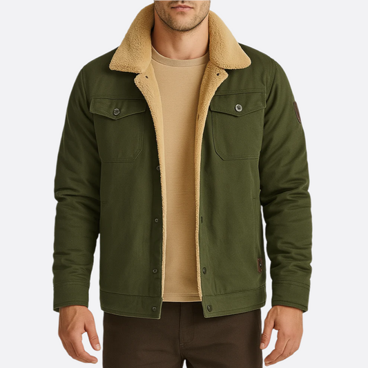 Hommes - Veste bombardier - Denim - Vintage - Idéale pour le printemps et les journées fraîches