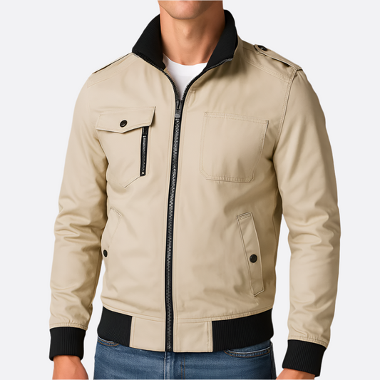 Hommes - Veste bombardier - Matériaux de haute qualité - Légère d'été - Confortable et tendance - Veste estivale idéale