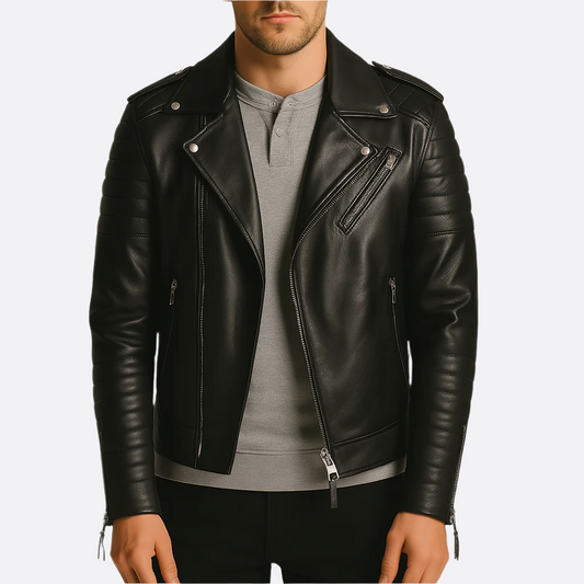Hommes - Veste de motard imperméable - Tissu respirant - Vêtement d'extérieur élégant et tendance