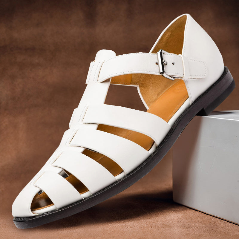 Hommes - Sandales de pêcheur classiques - Cuir - Confortables et respirantes - Style intemporel pour toutes occasions