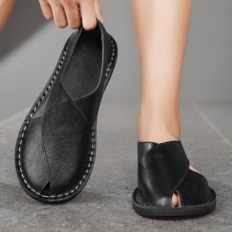 Hommes - Sandales - Cuir - Confortables et élégantes pour un usage quotidien - Chaussures tendance