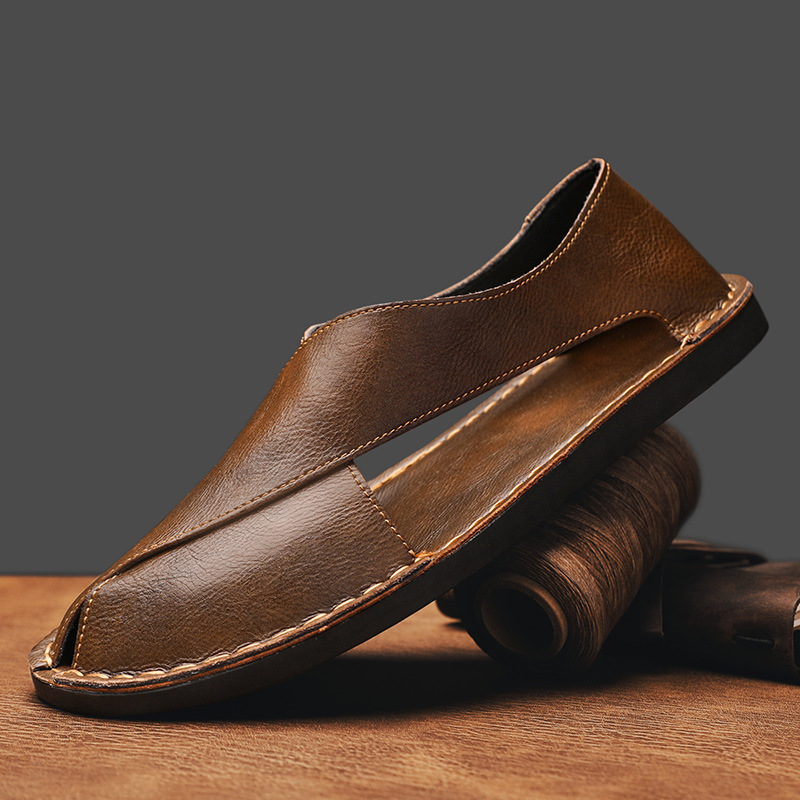 Hommes - Sandales - Cuir - Confortables et élégantes pour un usage quotidien - Chaussures tendance