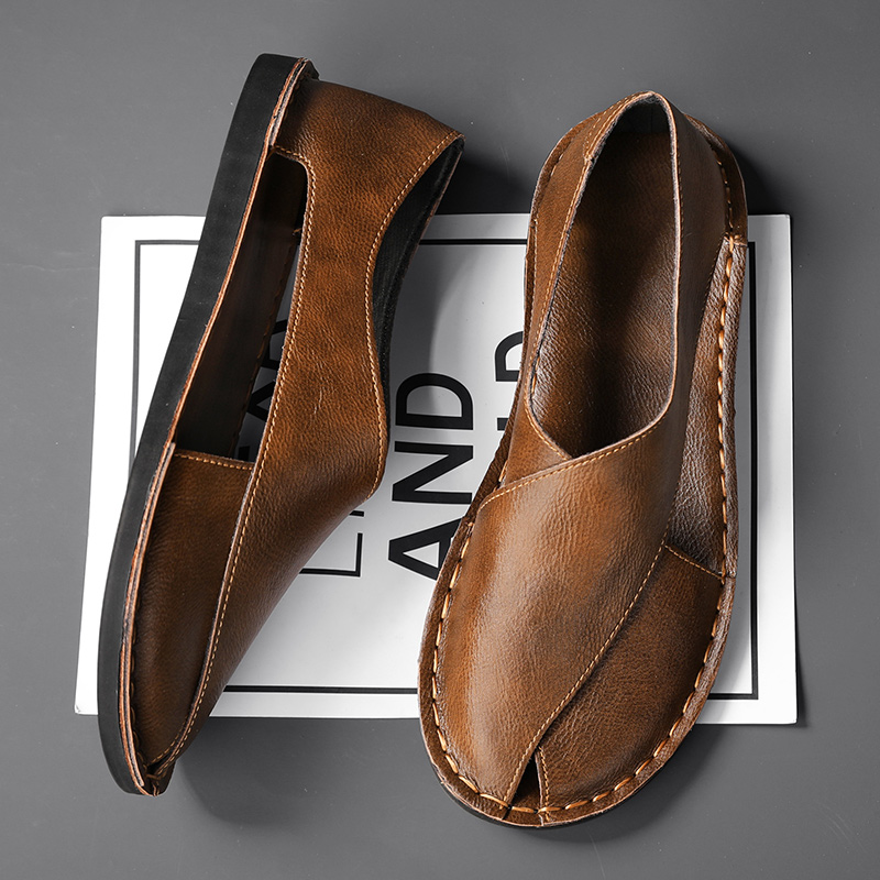Hommes - Sandales - Cuir - Confortables et élégantes pour un usage quotidien - Chaussures tendance