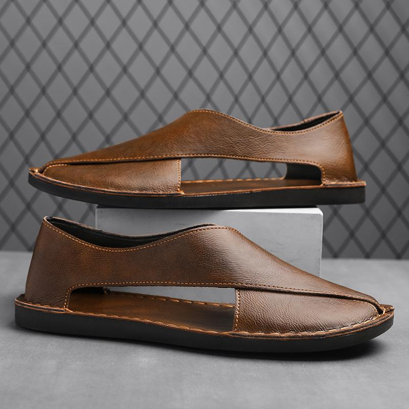 Hommes - Sandales - Cuir - Confortables et élégantes pour un usage quotidien - Chaussures tendance