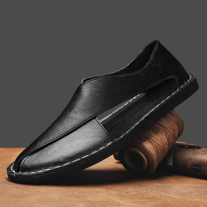 Hommes - Sandales - Cuir - Confortables et élégantes pour un usage quotidien - Chaussures tendance