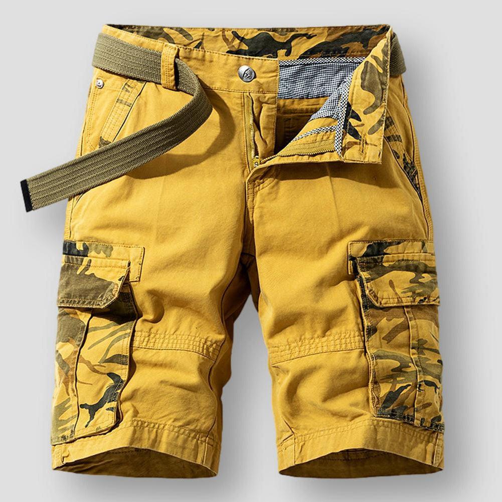 Hommes - Short cargo - Imprimé camouflage - Vêtements d'extérieur confortables et élégants