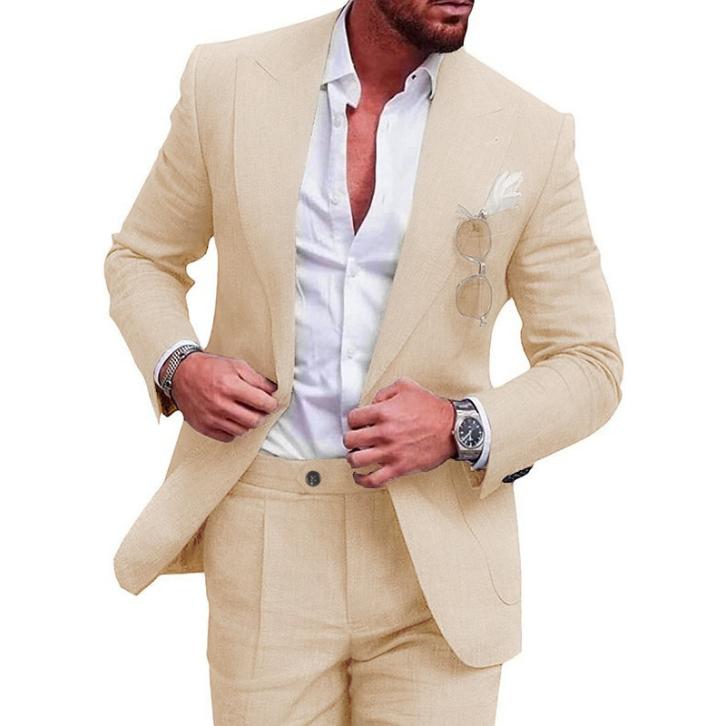 Hommes - Costume d'invité de mariage - Tissu durable - Ensemble élégant - Idéal pour les célébrations et événements