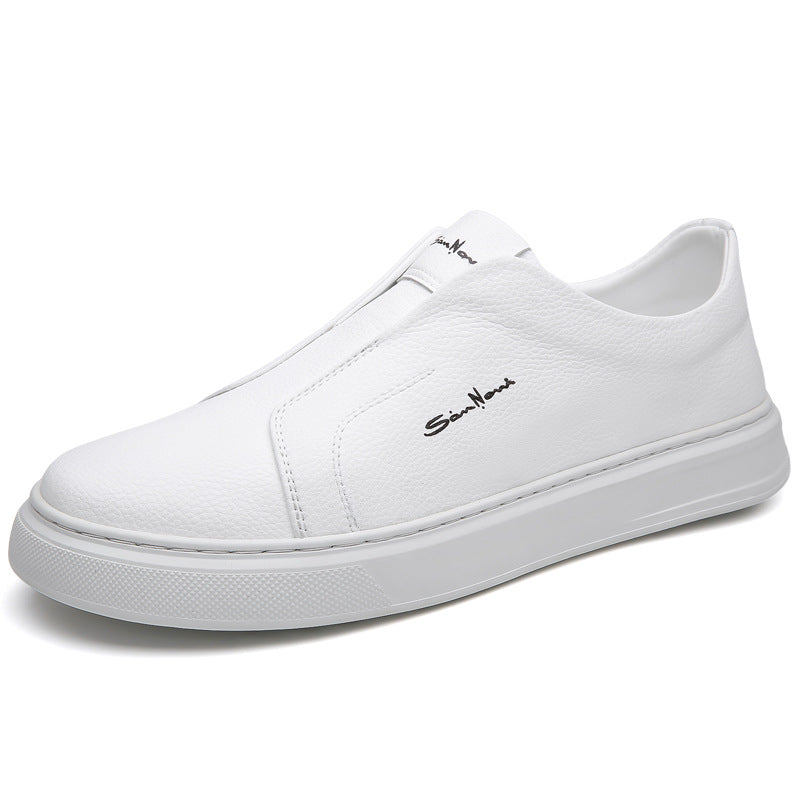 Hommes - Baskets à enfiler en toile - Cuir - Chaussures décontractées confortables pour un style décontracté
