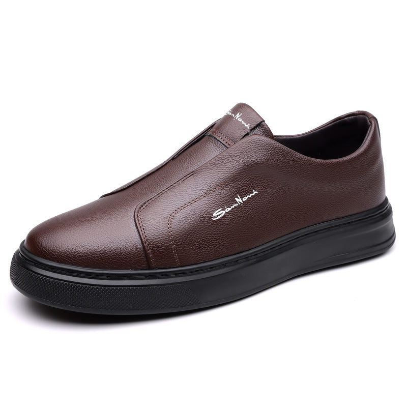 Hommes - Baskets à enfiler en toile - Cuir - Chaussures décontractées confortables pour un style décontracté