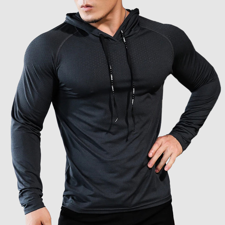 Homme - Hoodie de Fitness - Confortable et Respirant - Muskelfit pour un Entraînement Optimal