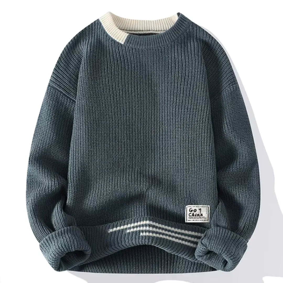 Hommes - Pull à col roulé - Tissu tricoté - Relaxed Fit - Idéal pour un style décontracté et confortable