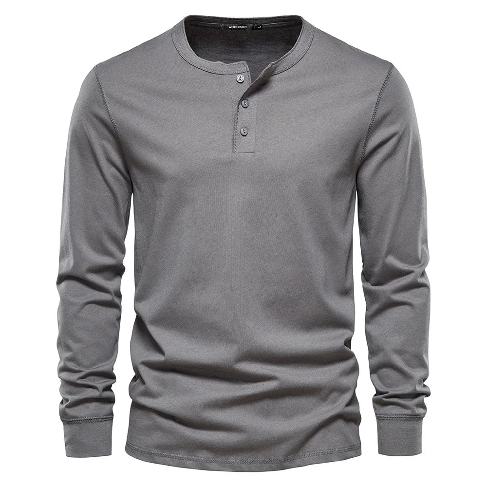 Hommes - Chemise - Coton - Manches longues - Style classique et décontracté pour un look tendance