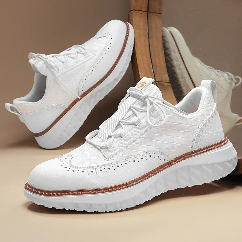 Hommes - Baskets - Cuir - Confortable et tendance - Chaussures décontractées stylées