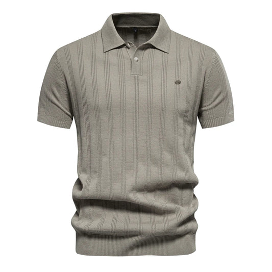 Hommes - Polo Élégant - Mélange de Coton Confortable - Style Décontracté à la Mode