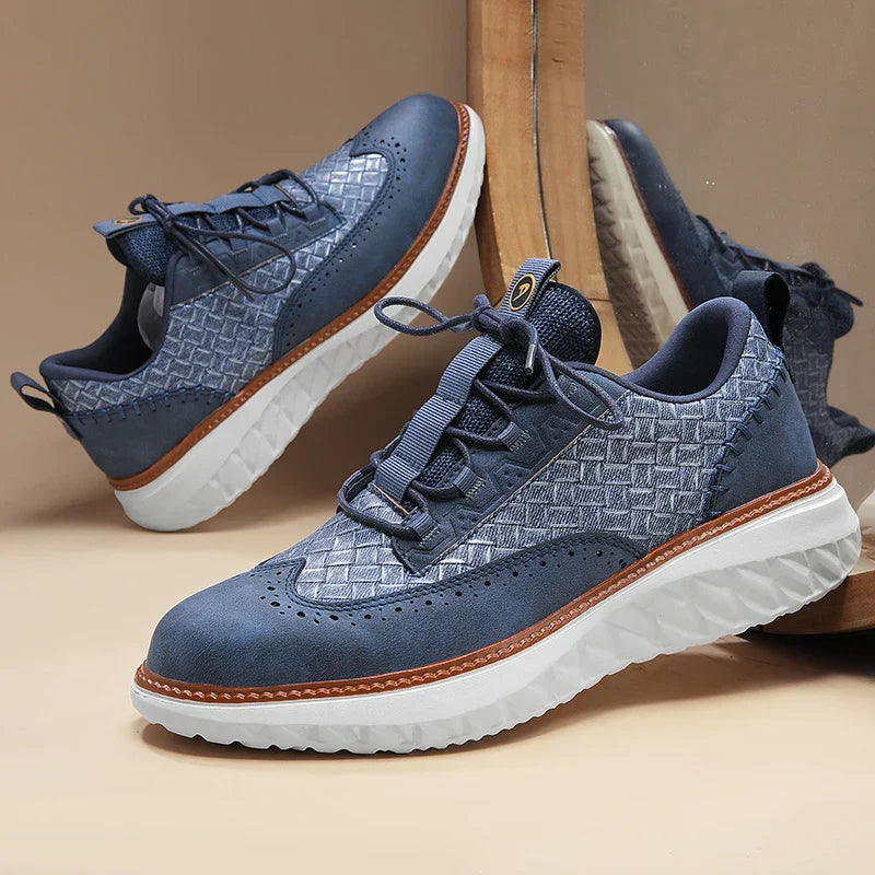 Hommes - Baskets - Cuir - Confortable et tendance - Chaussures décontractées stylées