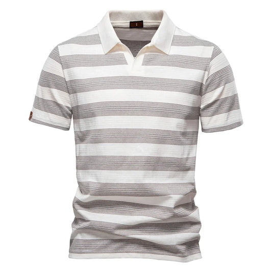 Hommes - Polo décontracté en maille douce - Coton - Confort quotidien - Style élégant et relaxant