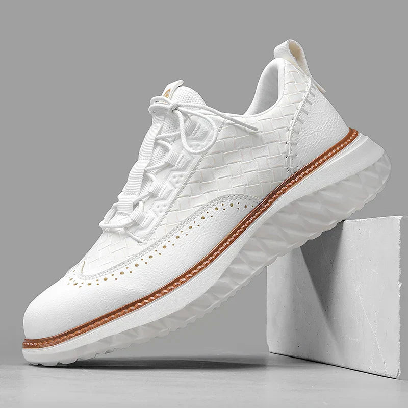 Hommes - Baskets - Cuir - Confortable et tendance - Chaussures décontractées stylées