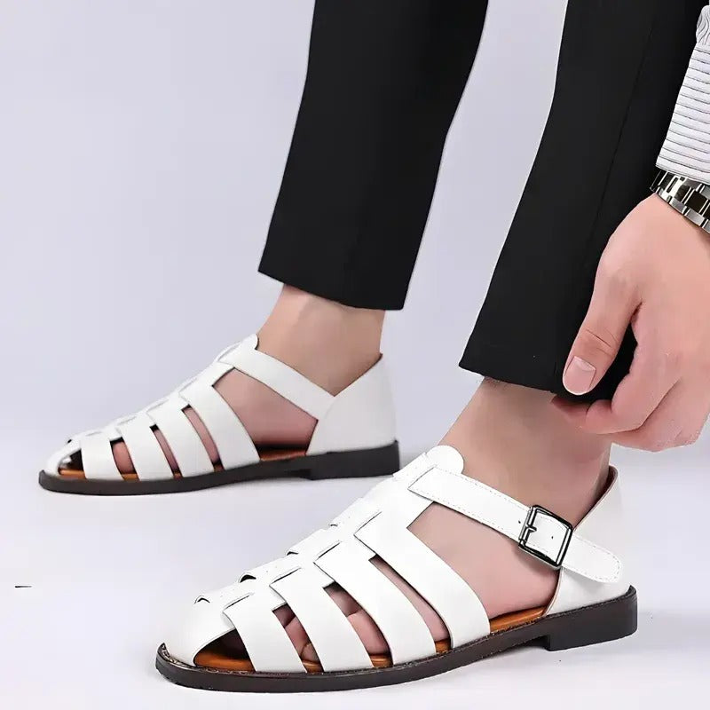 Hommes - Sandales de pêcheur classiques - Cuir - Confortables et respirantes - Style intemporel pour toutes occasions