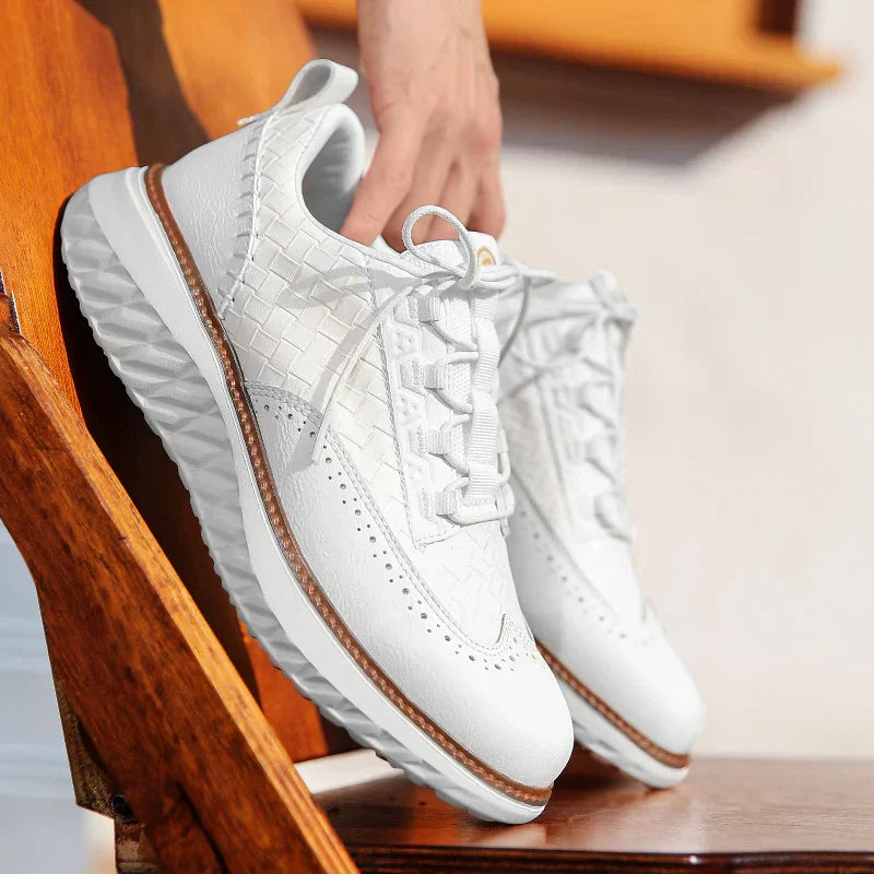 Hommes - Baskets - Cuir - Confortable et tendance - Chaussures décontractées stylées