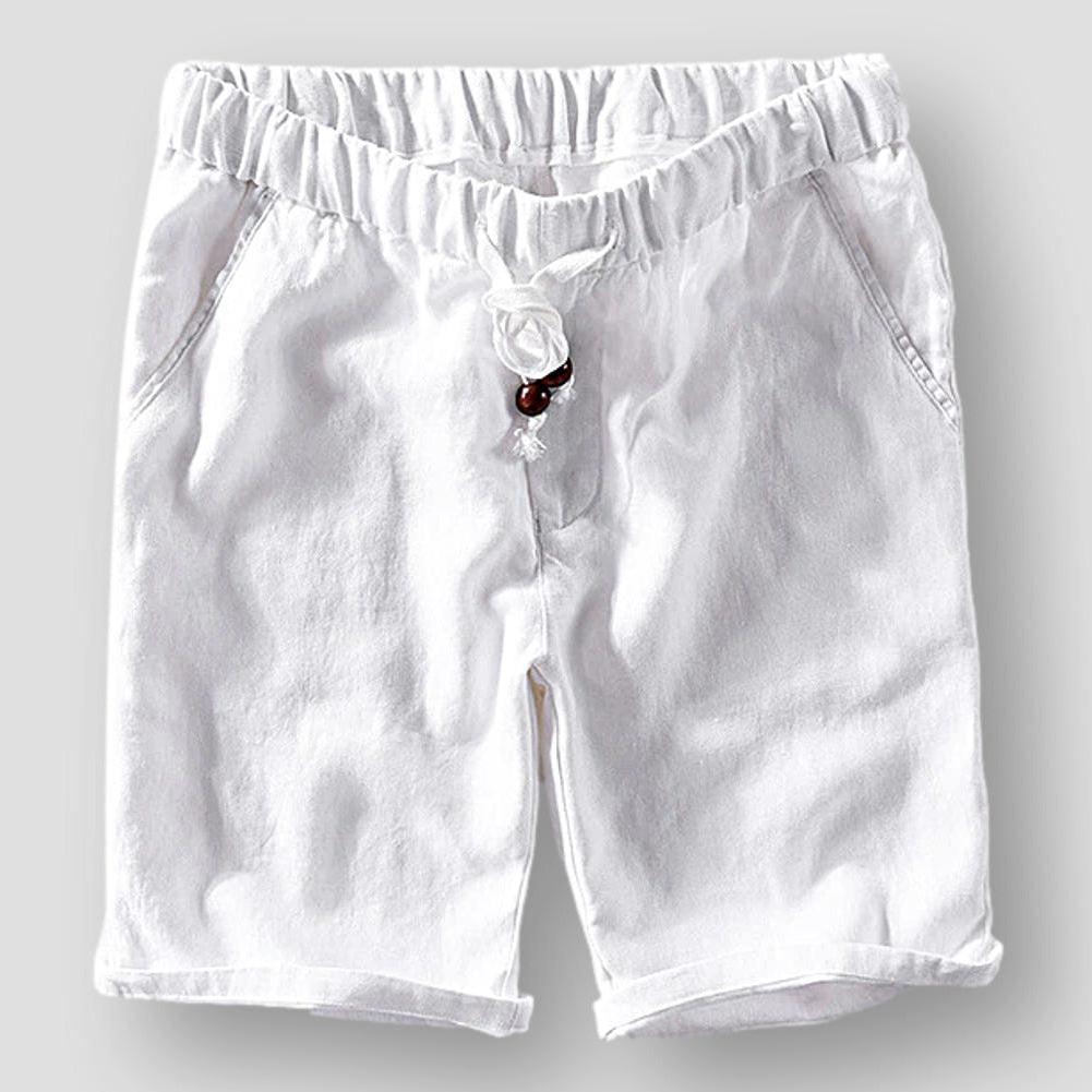 Hommes - Short - Lin Plage léger et confortable - Idéal pour l'été