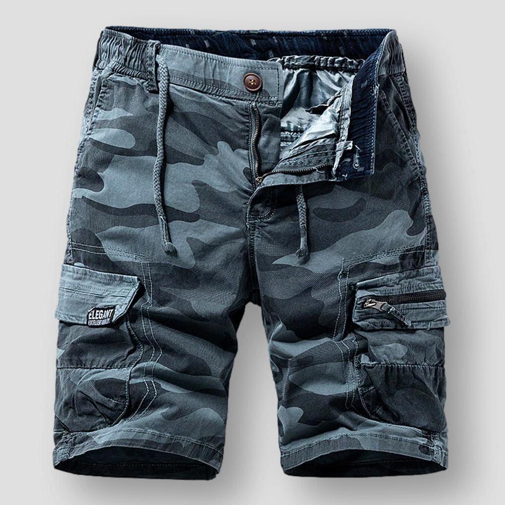 Hommes - Short cargo - Mélange de coton - Style commando polyvalent pour les activités de plein air