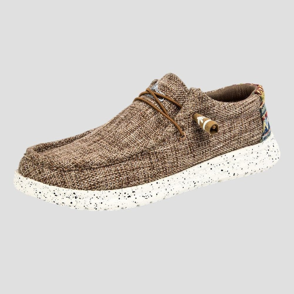 Hommes - Mocassins urbains - Toile - Chaussures élégantes en daim à enfiler pour un confort optimal toute la journée
